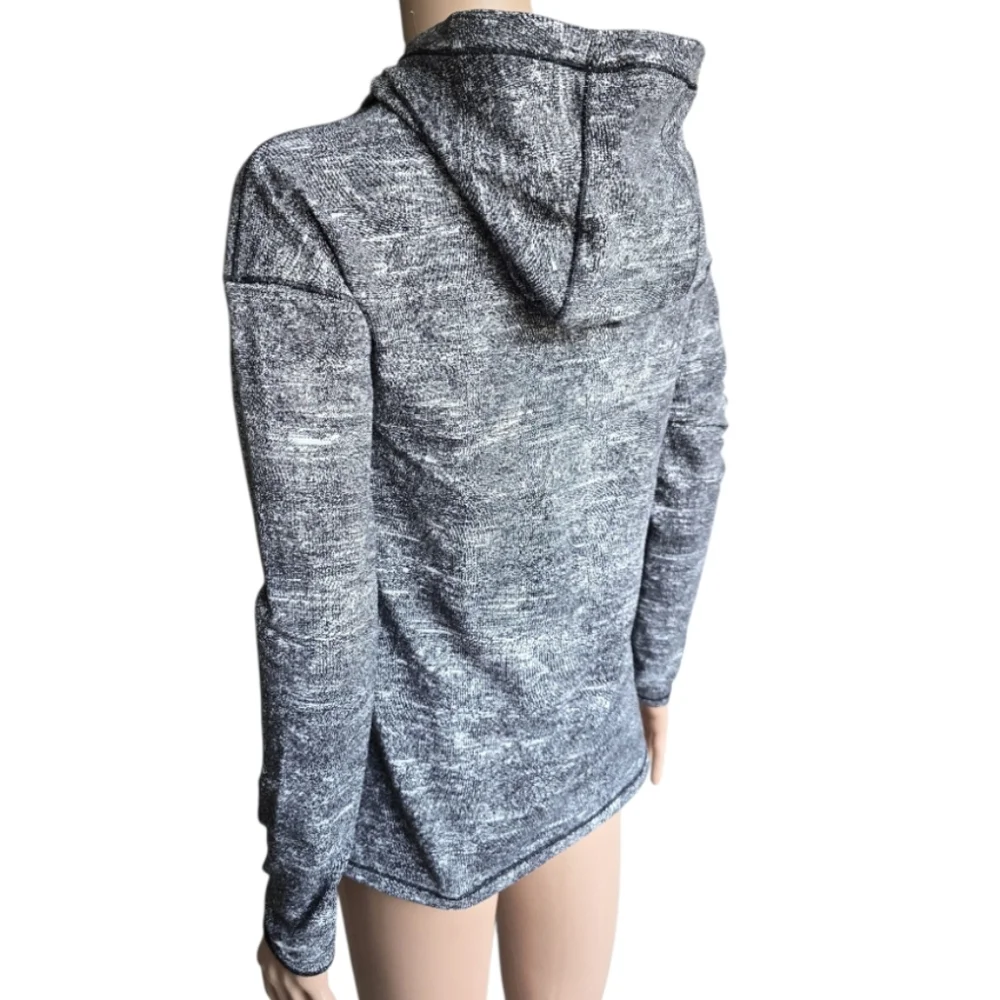 Lululemon Forever Endeavour Long Sleeve Rush Jacquard Black White
